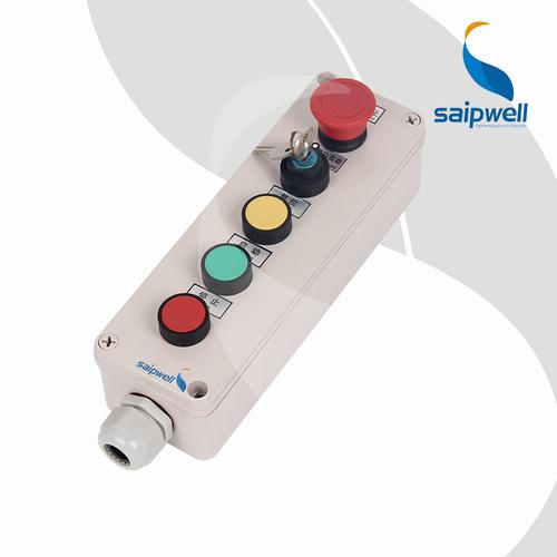 0成交0只saipwell指示按钮盒控制开关盒塑料防水接线盒信号灯控制开关
